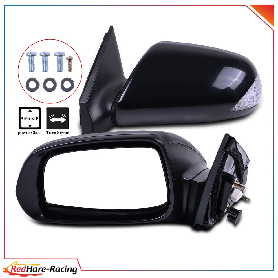 Espejos retrovisores laterales eléctricos intermitente cubierta negra para 2005-2010 Scion tc diestro+derecho Foto 1 de 1