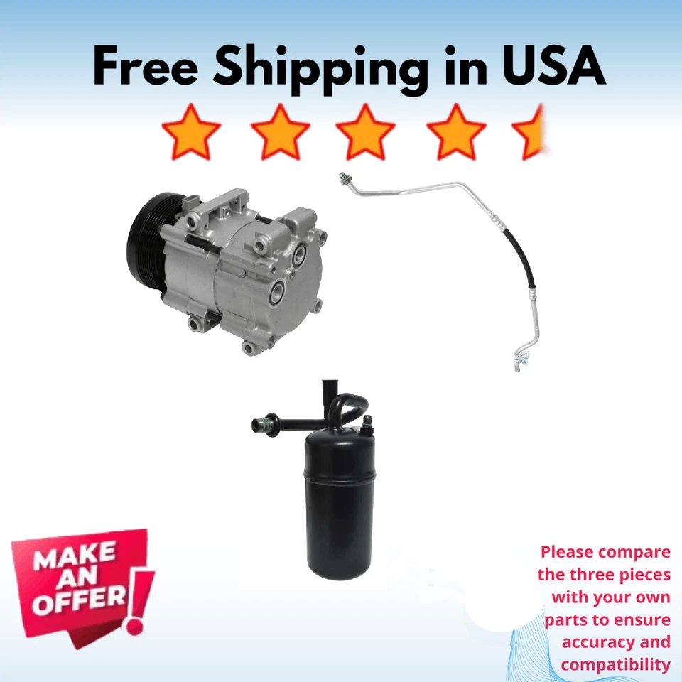 套件压缩机空调适合福特野马1994-1995 — 第 1/4 张图片