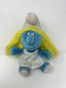 Vintage Smurfette Plush PEYO Wallace Berrie Smurfs Stuffed Animal 1981 F1 - Picture 1 of 5