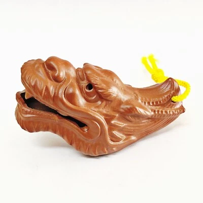 Campana de arcilla japonesa zodiaco cabeza de dragón cerámica Dorei encanto de la suerte Tokonameware D8 Foto 1 de 4