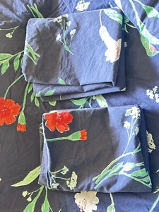 KATE SPADE JARDIN hUMMINGBIRD FLORAL 100% COTTON F/Q COMFORTER 94x88 W/2 SHAMS - Picture 1 of 14
