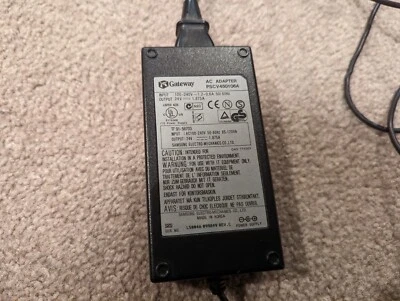 Genuine Gateway 24V AC Laptop Adapter PSCV450106A - Black - Image 1 of 3