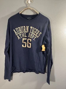 Auburn Tigers Shirt Große Blau 84 Langarm Blau Neu mit Etikett - Bild 1 von 2
