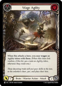 Wage Agility (Red) Common Heavy Hitters Flesh and blood TCG NM - Picture 1 of 1