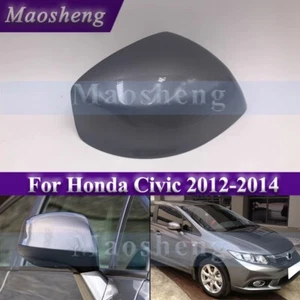 Dark Silver Right Mirror Cover For Honda Civic 2012-14 Rearview Mirror Shell Cap - Picture 1 of 8