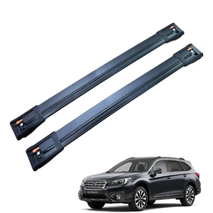 Cross Bars for Subaru Outback  2014-2020 w/ Flush Side Rails Roof Rack Black 2Pc - Bild 1 von 8
