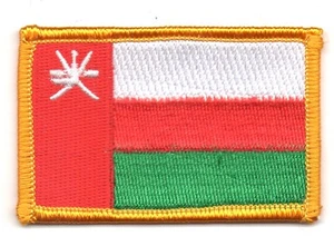 OMAN OMANI FLAG PATCHES COUNTRY PATCH BADGE IRON ON NEW EMBROIDERED - Bild 1 von 1