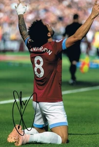 Signed Felipe Anderson West Ham United Autograph Photo Brazil Lazio Santos - Picture 1 of 1