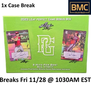 Bo Walker 2023 Hoja Juego Perfecto Béisbol Bonus 1x Estuche Break #1 - Imagen 1 de 1