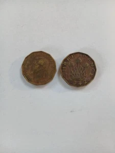 Monedas británicas de tres peniques 1937/1952 - Imagen 1 de 1
