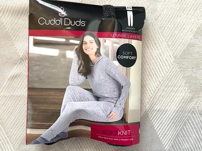 NUEVO CON ETIQUETAS Cuddl Duds Tejido Suave Talla XS Brezo Carbón Tejido Suave Jogger Bolsillos Abiertos Foto 1 de 3