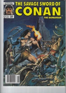 Savage Sword of Conan #166, Newsstand Variant, VF/NM 9.0, 1st Print, 1989, Scan - Imagen 1 de 1