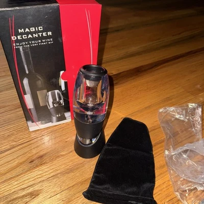 Aireador de vino Magic Decanter Essential agrega acabado de sabor Respira ¡ENVÍO RÁPIDO! A77 Foto 1 de 4