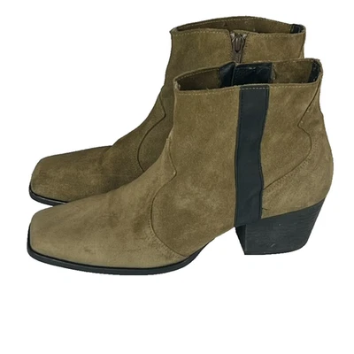 Free People квадратный носок молнии стороны полоски ботинок размер 9,5 / 40 - Изображение 1 из 4