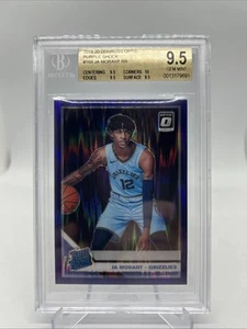 Amortiguador púrpura Panini Optic Rated Rookie Ja Morant 2019-20 Prizm BGS 9,5 True - Imagen 1 de 2