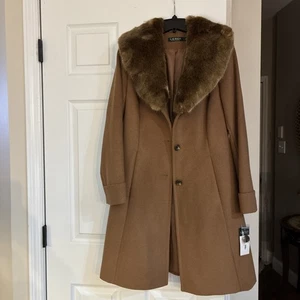 Damenmantel/ Größe 4/ hellbraun - Bild 1 von 12