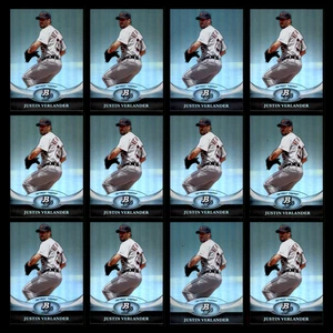 Justin Verlander Lot 12 Baseballkarten 2011 Bowman Platinum Detroit Tigers Set - Bild 1 von 15