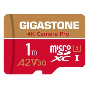 Gigastone 1TB Micro SD Card, 4K Camera Pro, 4K Video Recording, with Adapter - Photo 1 sur 1