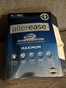 AllerEase Purely Clean Pro Zippered Full Size WaterProof Mattress Protector -NEW - Picture 1 of 4