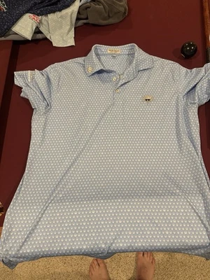 Scotty Cameron Agave Man Seeing Double Performance Jersey Polo Blue Size Medium — 第 1/4 张图片