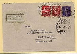 14.07.1937 Aerogramma da Genova per Buenos Aires - Picture 1 of 1