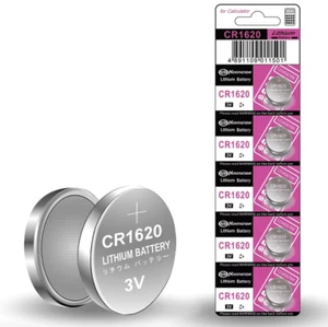 5 x CR1620 YCDC CR1620 3V Cell Buttons Batteries 3V: 5-Piece Pack ORIGINAL - Imagen 1 de 2