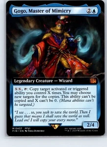 MTG - Gogo, Master of Mimicry - Extended Art Mythic #437 - Final Fantasy NM - Picture 1 of 2