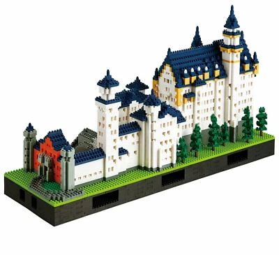 nanoblock® Deluxe Edition Castle Neuschwanstein 99011 NOVO NA CAIXA Kit de Construção de Blocos - Imagem 1 de 2
