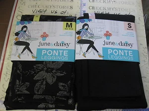 June & Daisy Ladies Ponte Leggings Soft Fabric ankle length CHOOSE SIZES/COLORS - Picture 1 of 31