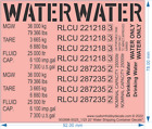 20' Water Shipping Container Decals - 1/25 1/35 - Water Decal
