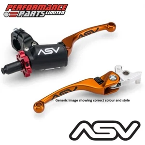 Juego de palanca de freno largo + embrague ASV F4 naranja Pro Perch Suzuki LTZ400 Quadsport 13 - Imagen 1 de 11