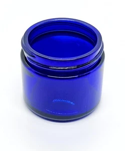 Frascos de vidrio azul cobalto de 2 oz - 42 por bandeja - ¡Solo frascos! - Imagen 1 de 5