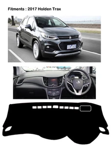 Anti-Slip BLACK DASH MAT Dashmats for 2018 Holden Trax RH Drive - Picture 1 of 1