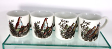 Vintage 4 Johnson Brothers Coffee Tea Cups Game Birds England Mugs Discontinued