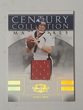 2008 Donruss Threads John Elway Game Used Jersey 176/250 Century Collection...