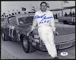 David Pearson SIGNED 8x10 + HOF 11 #17 NASCAR LEGEND PSA/DNA AUTOGRAPHED PHOTO - Picture 1 of 1