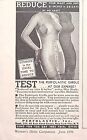 Perfolastic Girdle Reduce Waist Hips Melts Fat Vintage Print Ad 1936