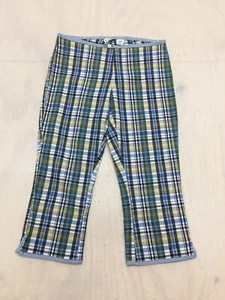 Abercrombie & Fitch capri pants womens 2 mutlicolor plaid back pocket - Picture 1 of 16
