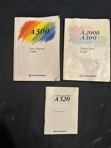 Commodore Amiga Instrukcje Zestaw 3 instrukcji A500 Instrukcja obsługi w dobrym stanie - Zdjęcie 1 z 2
