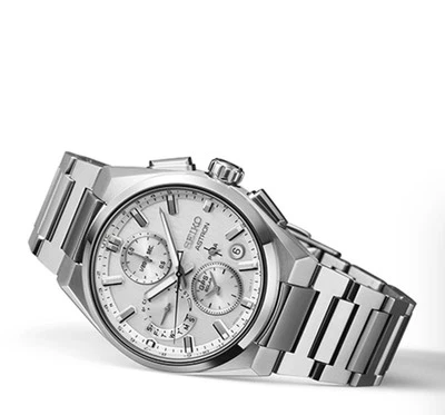 Seiko Astron GPS Radio Solar Titanio Analógico Reloj Hombre SBXC159/SSH159 Foto 1 de 4