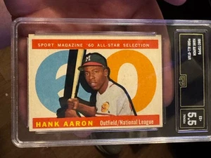 1960 Topps - High # Hank Aaron #566 Newly Graded - Picture 1 of 2