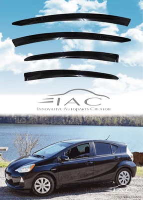 Para Toyota Prius C 2011-2021 Visera Ventana Ventilación Sombra Protector Puerta Visera Foto 1 de 4