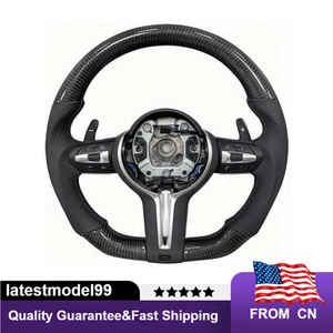 Volante de fibra de carbono para BMW F30 F32 F20 F87 F80 F82 F21 F22 M2 M3 M4 M5 - Imagen 1 de 6