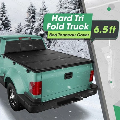 Cubierta Tonneau de caja de camioneta plegable rígida de 6,5 ft FRP para Ford F150 F-150 2004-2014 78,8" Foto 1 de 4