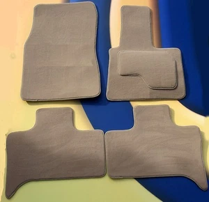 Alfombrillas coche para BMW X5 E70 2006 - 2013 a medida beige + 4x almohadillas, juego de 6 piezas - Imagen 1 de 8