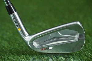 PING S55 7 IRON YELLOW DOT CFS X STEEL EXTRA STIFF FLEX RH ~ L@@K!! - Picture 1 of 9