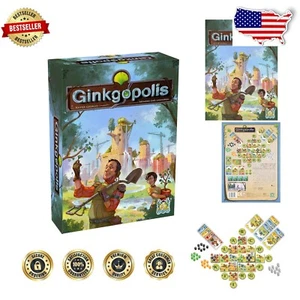 Engaging Ginkgopolis Board Game: Card Drafting & City Planning Fun for Ages 10+ - Picture 1 of 11