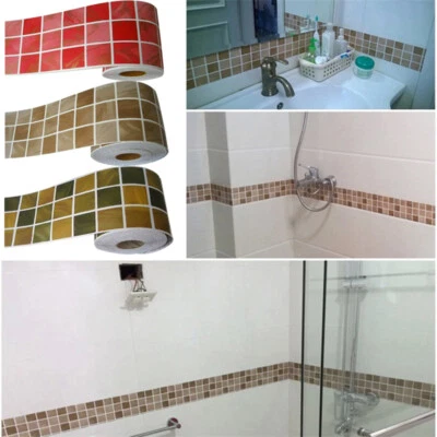 Hágalo usted mismo Mosaico Autoadhesivo Pegatina de Pared Calcomanía de Vinilo Hogar Cocina Baño Decoración Foto 1 de 4