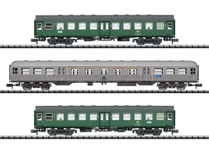 Trix Minitrix 18295 Spur N Personenwagen-Set Teil 1 der DB 3-teilig NEU OVP - Picture 1 of 1