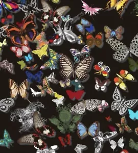Designers Guild Stoff 'BUTTERFLY PARADE SOFT - OSCURO' 1,7 METER SAMT - Bild 1 von 8